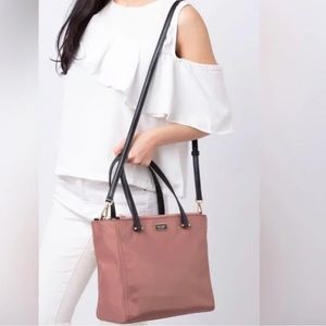 ❤️♠️ LOW START EUC, auth KATE SPADE NY Satchel Dawn Sparrow In Dusty Mauve shade